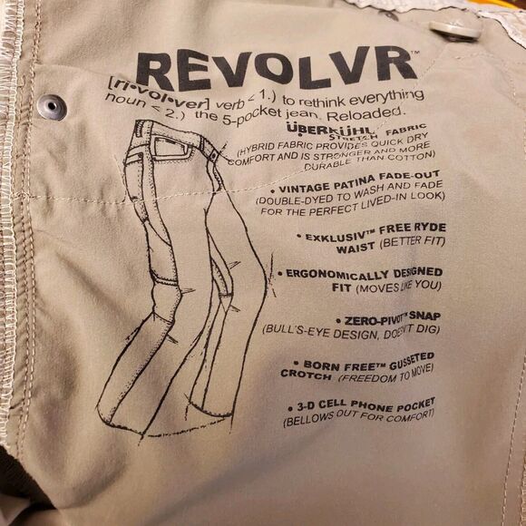 Kuhl Men's Revolvr Pants Size 33x30 Vintage Patina Dye Brown - Picture 16 of 16